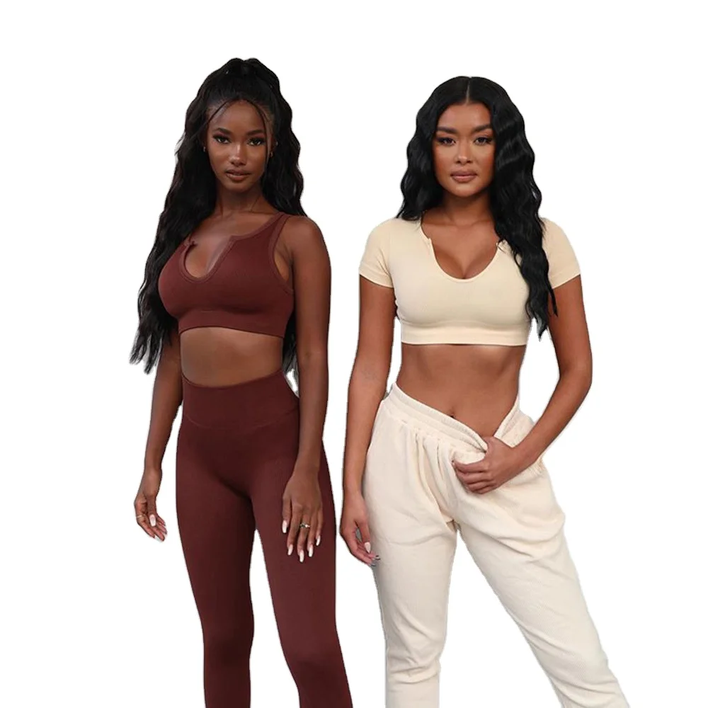 2021 Hot Sale Women Gym Fitness Sportswear Clothing Fitness Wear High Waisted Workout Seamless Sport Leggings Yoga Sets, 6 colors
2021 Hot Sale Women Gym Fitness Sportswear Clothing Fitness Wear High Waisted Workout Seamless Sport Leggings Yoga Sets, 6 colors