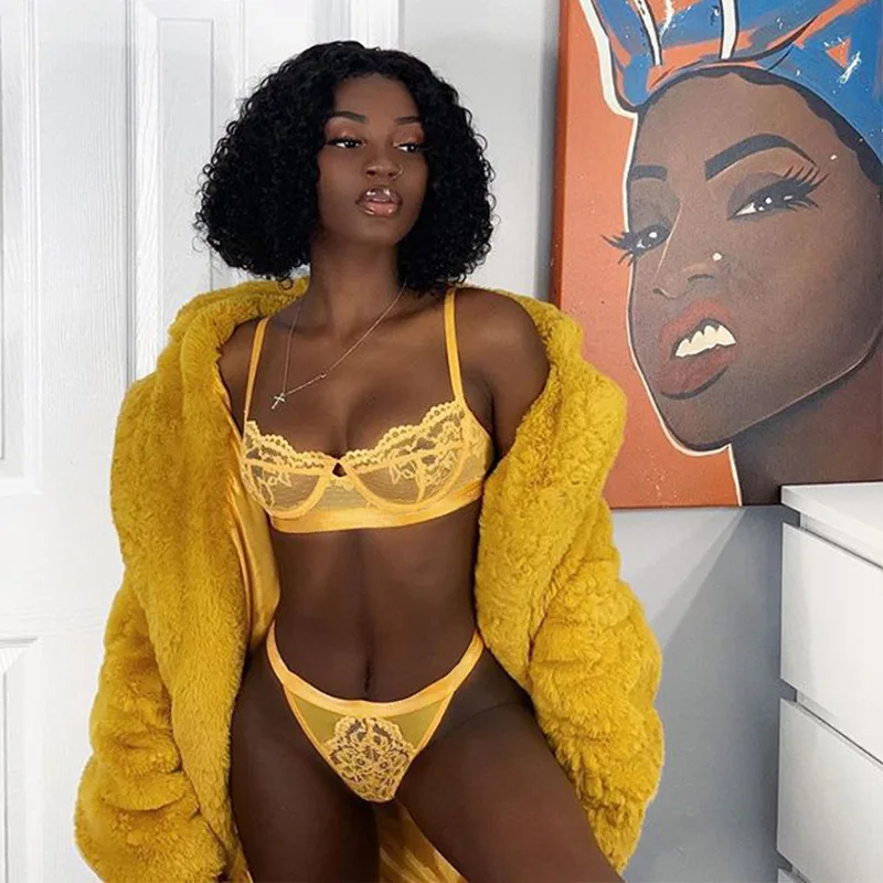 2021 High Quality Women Lace Applique Half Cup Mesh Bralette Comfy Sexy Lingeries Set Underwear
2021 High Quality Women Lace Applique Half Cup Mesh Bralette Comfy Sexy Lingeries Set Underwear