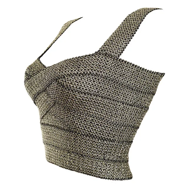 Slim Bandage Wrapped Chest Strap Spring and Summer Sling-shaped Vest European and American Style V-neck Black Sling, Picture color
Slim Bandage Wrapped Chest Strap Spring and Summer Sling-shaped Vest European and American Style V-neck Black Sling, Picture color