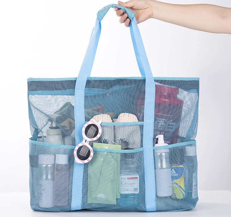 Large Capacity Multi-pockets Swimming Travel Weekend Mesh Beach Tote Bag for Women, Custom patterns
Large Capacity Multi-pockets Swimming Travel Weekend Mesh Beach Tote Bag for Women, Custom patterns