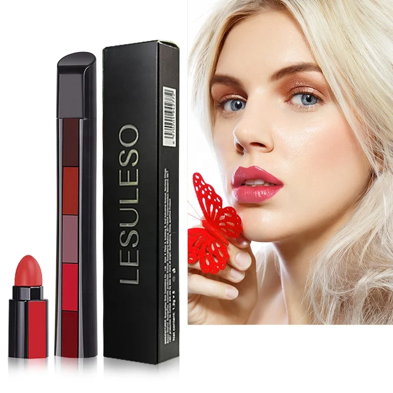 Amazon Hot Sale High Quality Hydrated Lips Lipstick Sets Long Lasting Non-Stick Natural Makeup 5 In 1 Matte Lipstick
Amazon Hot Sale High Quality Hydrated Lips Lipstick Sets Long Lasting Non-Stick Natural Makeup 5 In 1 Matte Lipstick
