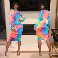 Wholesale 2019 new fall clothing ladies women casual neon bodycon long sleeve tie dye dress
Wholesale 2019 new fall clothing ladies women casual neon bodycon long sleeve tie dye dress