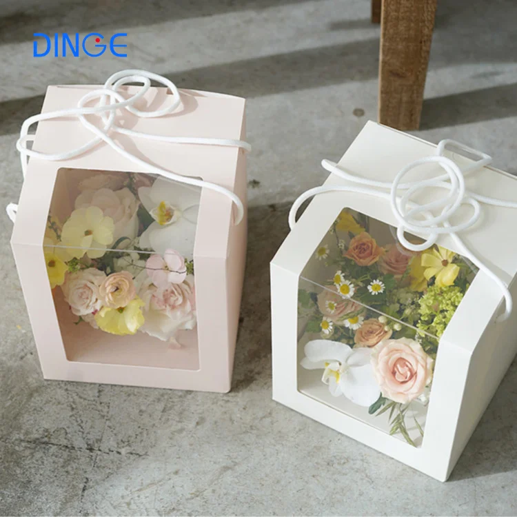 INS portable flower box one side pvc window transparent floral box white valentine's day mother's day flower gift box
INS portable flower box one side pvc window transparent floral box white valentine's day mother's day flower gift box