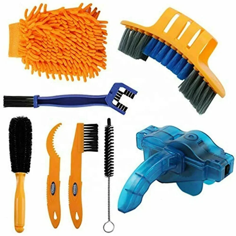 Wholesale Hot sales 8 PCS Precision Bike chain cleaner Bicycle Wash Cleaning Tool set Machine Brushes Outdoor Cycling equipment, As the photo
Wholesale Hot sales 8 PCS Precision Bike chain cleaner Bicycle Wash Cleaning Tool set Machine Brushes Outdoor Cycling equipment, As the photo