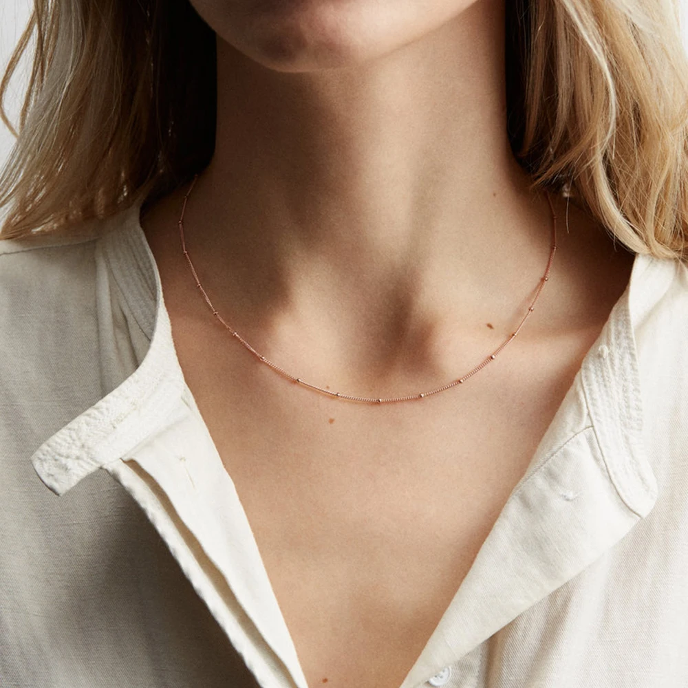 eManco Europe and America new simple 316L stainless steel necklace rose gold collar chain choker chain
eManco Europe and America new simple 316L stainless steel necklace rose gold collar chain choker chain