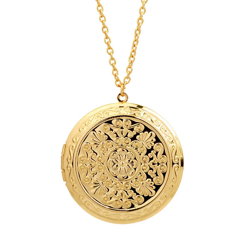 44mm Gift Copper Alloy Floral Patterns Gold Plated Floating Photo Locket Memory Jewelry Pendant Necklace For Women
44mm Gift Copper Alloy Floral Patterns Gold Plated Floating Photo Locket Memory Jewelry Pendant Necklace For Women