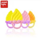 Wholesale Non-toxic BPA Free Baby Teething Silicone Ice Cream Teether Toys