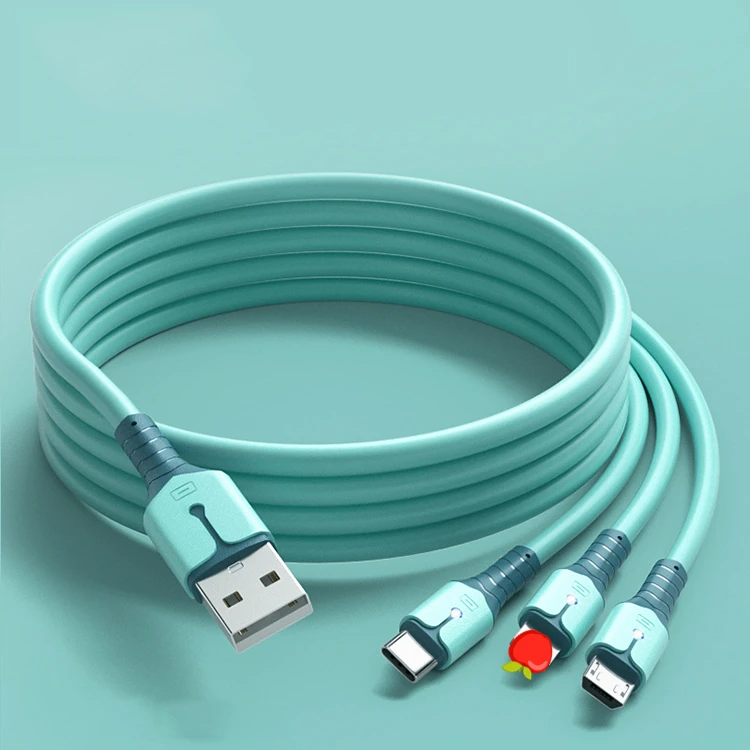 TPE material factory customization is in stock 0.5M 1M 1.5M Multifunction led charging cable 3 in 1 USB Charging cable
TPE material factory customization is in stock 0.5M 1M 1.5M Multifunction led charging cable 3 in 1 USB Charging cable