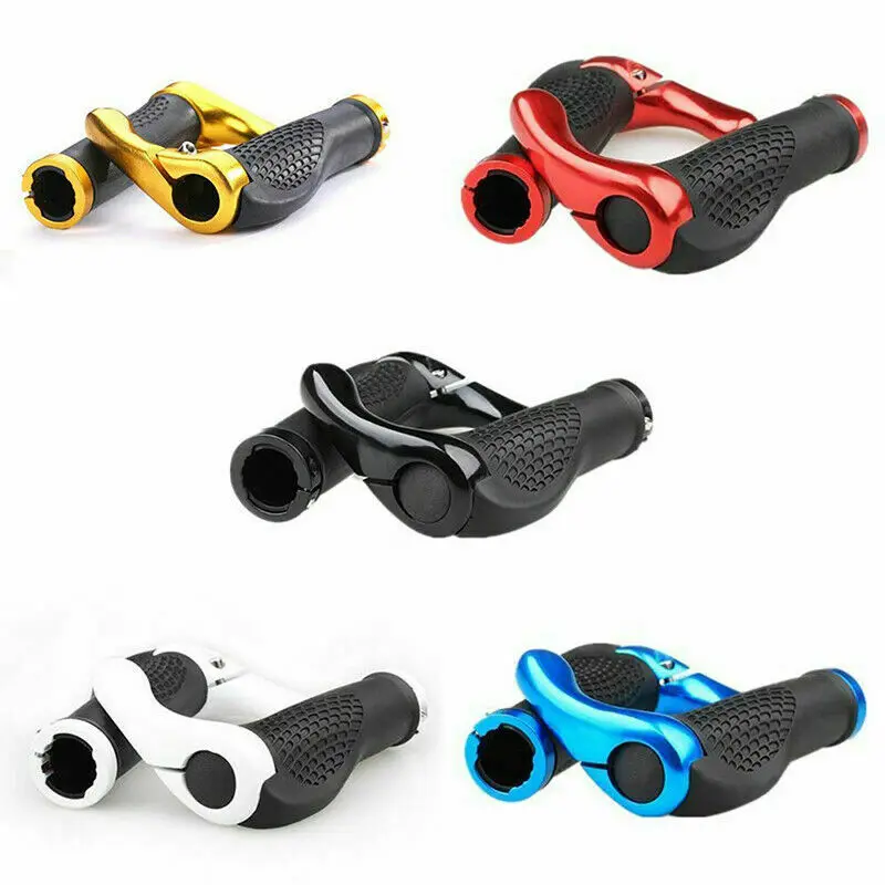 Non-Slip Rubber Bicycle Handlebar Grip with Bar Ends Horns Fit for Mountain Road Bike Grips, Blue/red/black/gold/white
Non-Slip Rubber Bicycle Handlebar Grip with Bar Ends Horns Fit for Mountain Road Bike Grips, Blue/red/black/gold/white