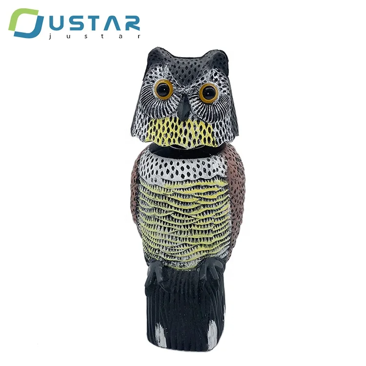 Top Seller Plastic Owl decoy with rotating head to scare bird Plastic Owl Crow Bird Scare, Grey
Top Seller Plastic Owl decoy with rotating head to scare bird Plastic Owl Crow Bird Scare, Grey