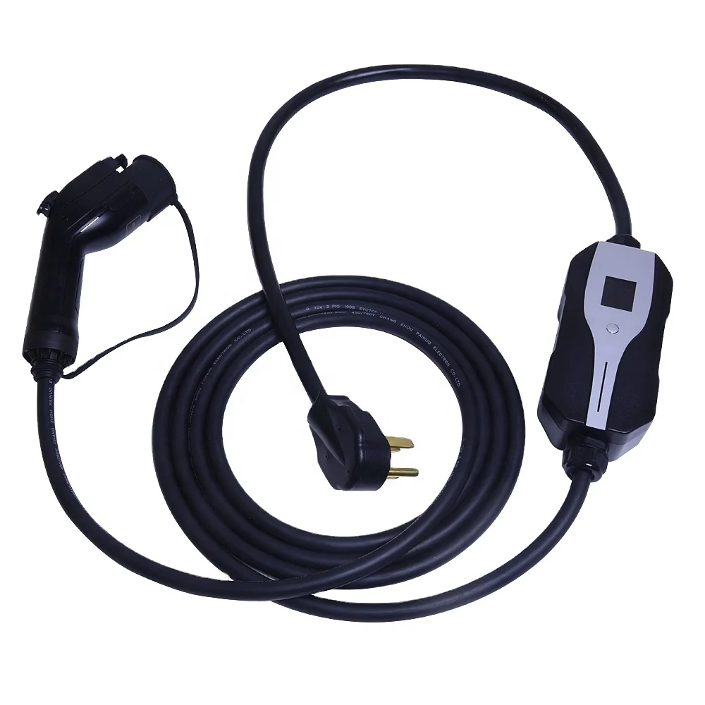 EV charger cable type 1 with controllable digital screen 32A with NEMA plug portable charger
EV charger cable type 1 with controllable digital screen 32A with NEMA plug portable charger