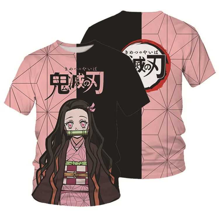 Cartoon Anime Cosplay Costume Ghost Slayer T-shirt Adult Children 3D Digital Printing Short Sleeve T-shirt, Picture shown
Cartoon Anime Cosplay Costume Ghost Slayer T-shirt Adult Children 3D Digital Printing Short Sleeve T-shirt, Picture shown