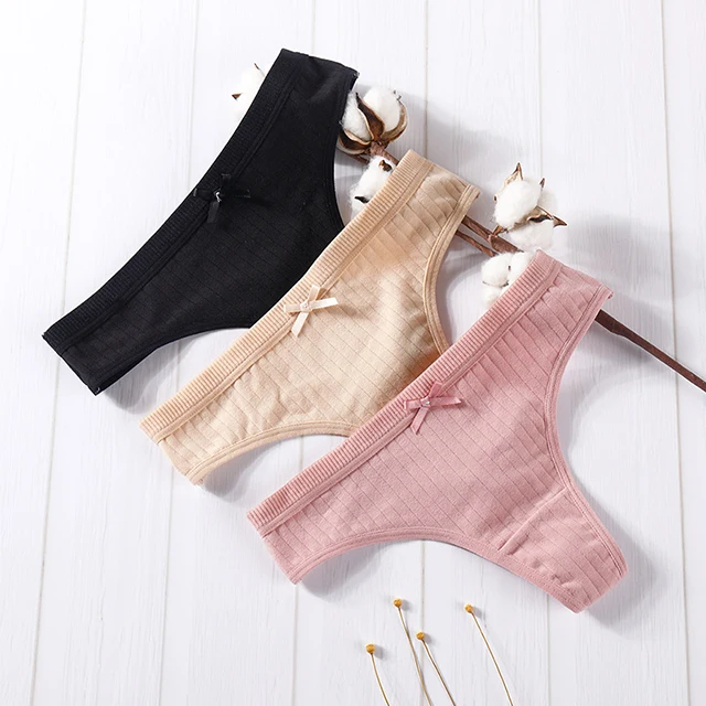 Women Underwear Seamless Sexy Thongs Threaded Cotton Low Waist Lady G-String Panties, 7 colors
Women Underwear Seamless Sexy Thongs Threaded Cotton Low Waist Lady G-String Panties, 7 colors
