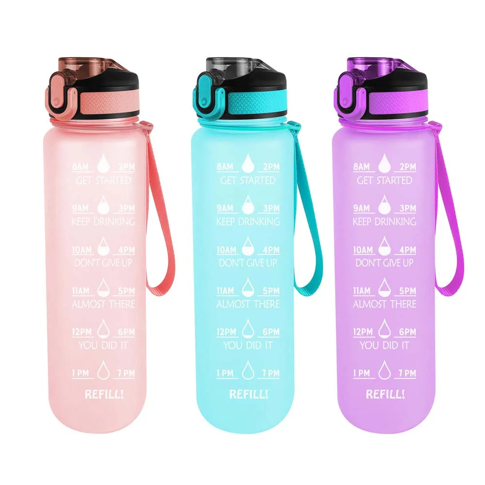 BPA Free plastic Half Gallon Motivational Water Bottle with Straw Time Marker 64 oz Reusable Frosted Large Sport Water Bottle, Customized color
BPA Free plastic Half Gallon Motivational Water Bottle with Straw Time Marker 64 oz Reusable Frosted Large Sport Water Bottle, Customized color