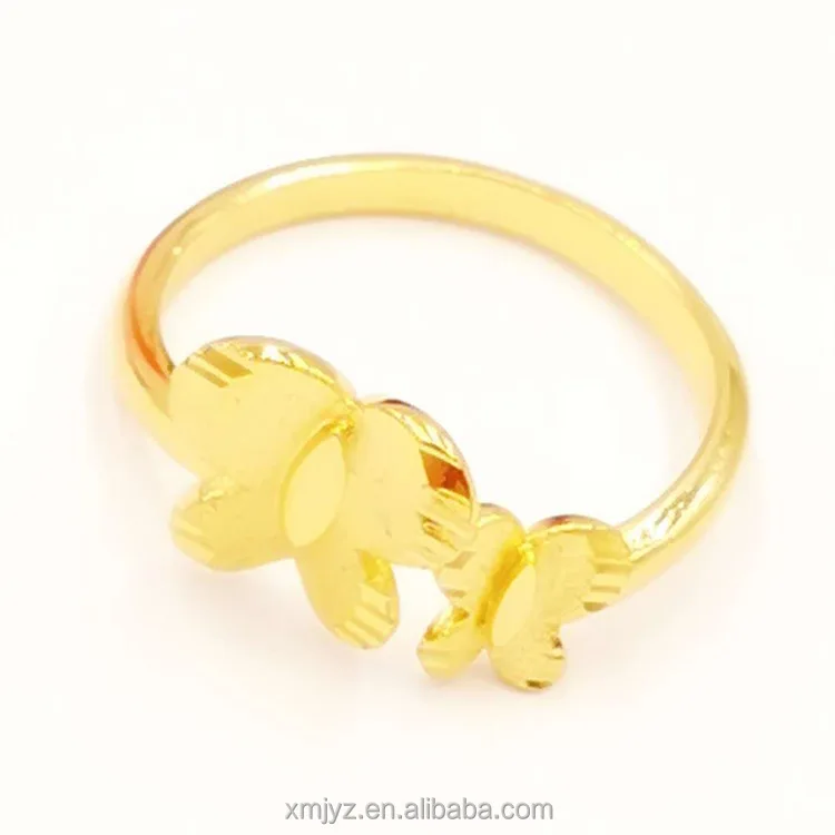 3D Hard Gold Imitation Gold Bow Double Wall Cute Ring Women's Little Finger Ring Gift Fashion Gold Plated Jewelry
3D Hard Gold Imitation Gold Bow Double Wall Cute Ring Women's Little Finger Ring Gift Fashion Gold Plated Jewelry