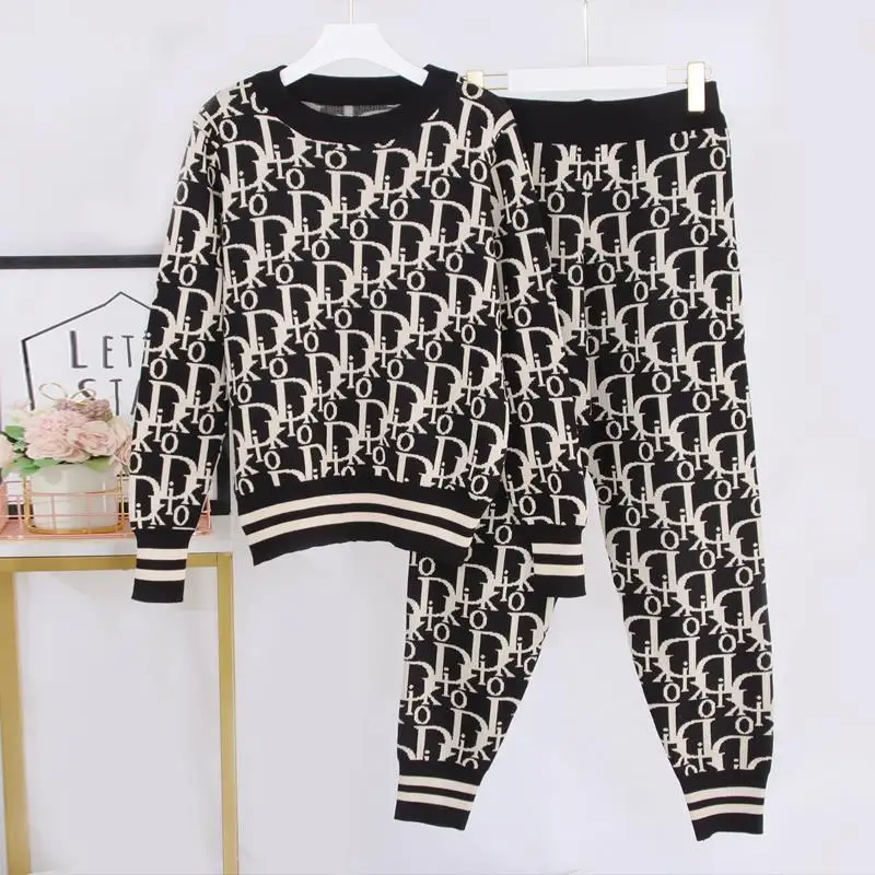 Knitting Suit 2021 Spring Autumn New Women Outifits Long Sleeve Top Leisure Sports Loose Two-Piece Set Casual Top and Pants Set
Knitting Suit 2021 Spring Autumn New Women Outifits Long Sleeve Top Leisure Sports Loose Two-Piece Set Casual Top and Pants Set