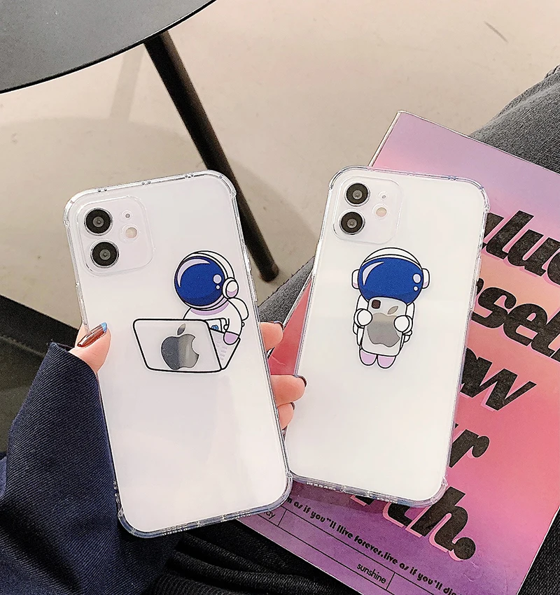 2021 New Creative Astronaut Transparent Phone Case for Apple iPhone 12 11 XS Max XR 7 7 Plus
2021 New Creative Astronaut Transparent Phone Case for Apple iPhone 12 11 XS Max XR 7 7 Plus