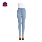 Newest Type Fashion High Elastic Softener Washed Women Jeans