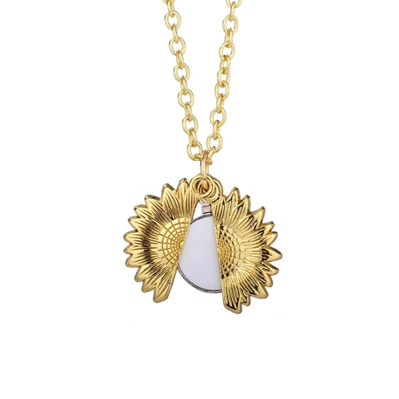 DIY Gifts Sun Flower Sublimation Jewelry Necklace Sublimation Necklace Blanks, Silver /gold
DIY Gifts Sun Flower Sublimation Jewelry Necklace Sublimation Necklace Blanks, Silver /gold