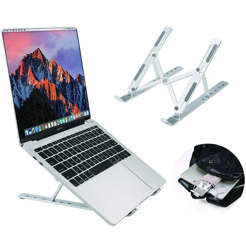 2021 Portable Notebook Bracket Laptop Stand Folding Desktop Flexible Adjustable Laptop Stand