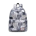 Waterproof Print Backpack School Bag BUBM Fashion Floral Print School Backpack China New Style Teenage Girl School Bag