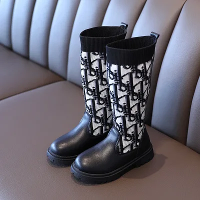 Wholesale Ins Hot Selling Black Knee High Fashion Sock Soft Sole Girls Kids Children's Boots
Wholesale Ins Hot Selling Black Knee High Fashion Sock Soft Sole Girls Kids Children's Boots