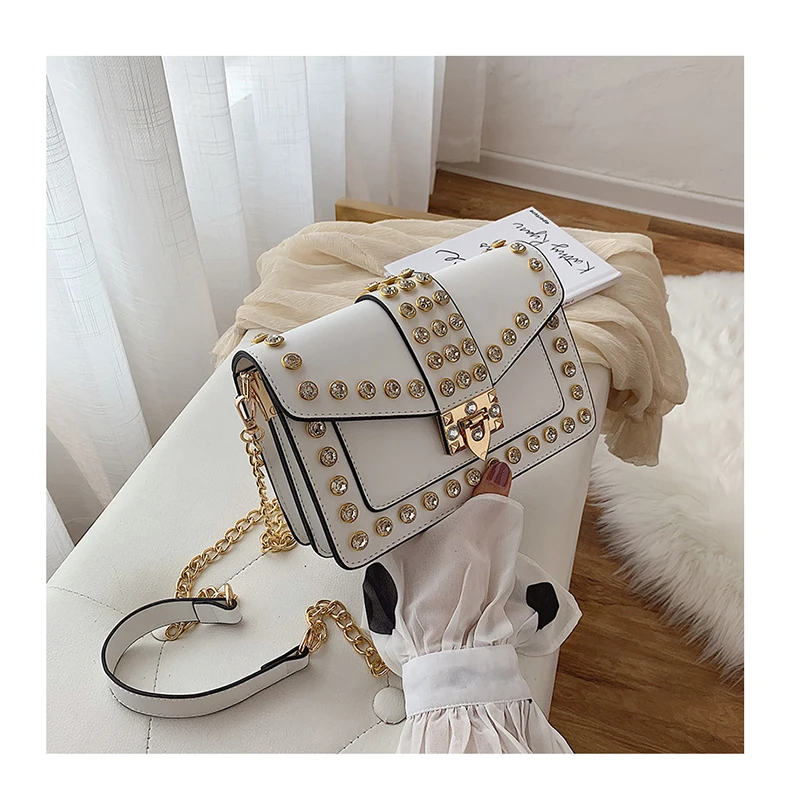 2021 Diamonds Studded Handbag Ladies Chains Shoulder Bag Luxury Designer Brand Women Handbag Elegant Messenger Crossbody Bags
2021 Diamonds Studded Handbag Ladies Chains Shoulder Bag Luxury Designer Brand Women Handbag Elegant Messenger Crossbody Bags