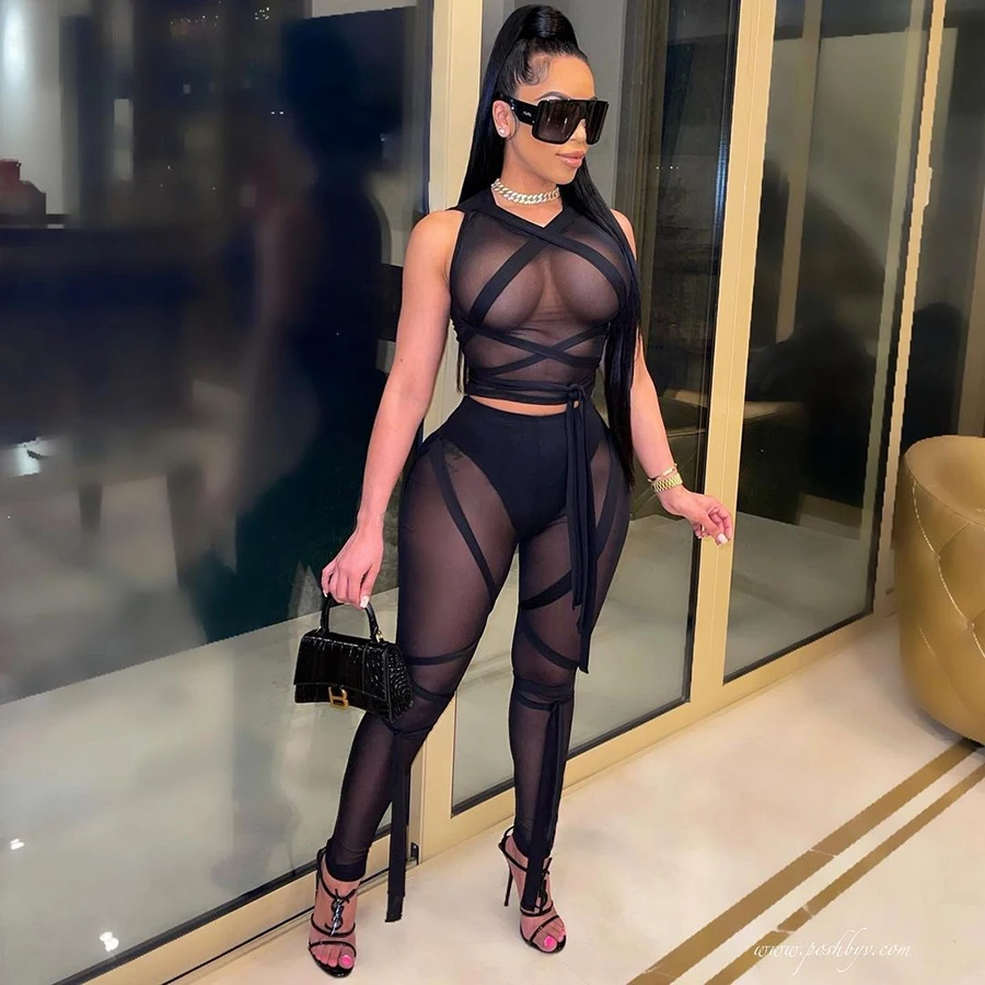 Soild Mesh Bandage Summer 2022 Two Piece Set Women Clothing Two Piece Pants Set, Customized color
Soild Mesh Bandage Summer 2022 Two Piece Set Women Clothing Two Piece Pants Set, Customized color