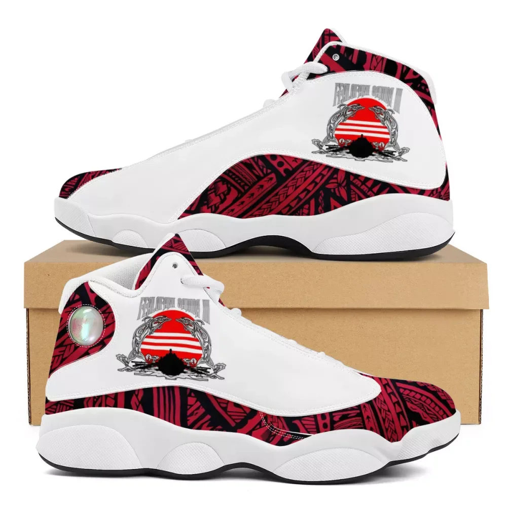 Polynesian Tribal Mascot FAGASA FEALOFANI Samoa Print Basketball Shoes High Quality Trainers Shoes Custom Sneakers, Customized color
Polynesian Tribal Mascot FAGASA FEALOFANI Samoa Print Basketball Shoes High Quality Trainers Shoes Custom Sneakers, Customized color