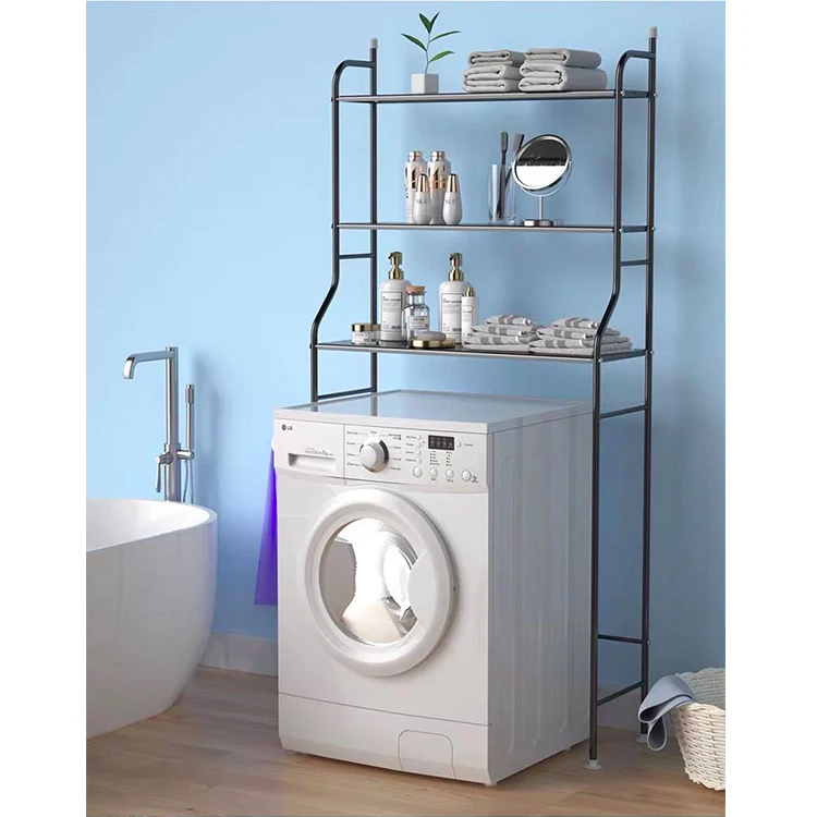 Hot CheapThree Layers Washing Machine Rack Toilet Rack Bathroom Space Saver, White/black/pink
Hot CheapThree Layers Washing Machine Rack Toilet Rack Bathroom Space Saver, White/black/pink