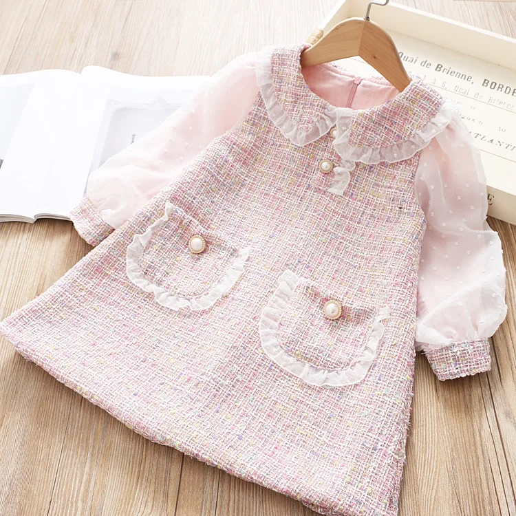 Children's clothing girls spring and autumn dresses 21 new girls small fragrance princess dress in the big child princess dress, White,black
Children's clothing girls spring and autumn dresses 21 new girls small fragrance princess dress in the big child princess dress, White,black