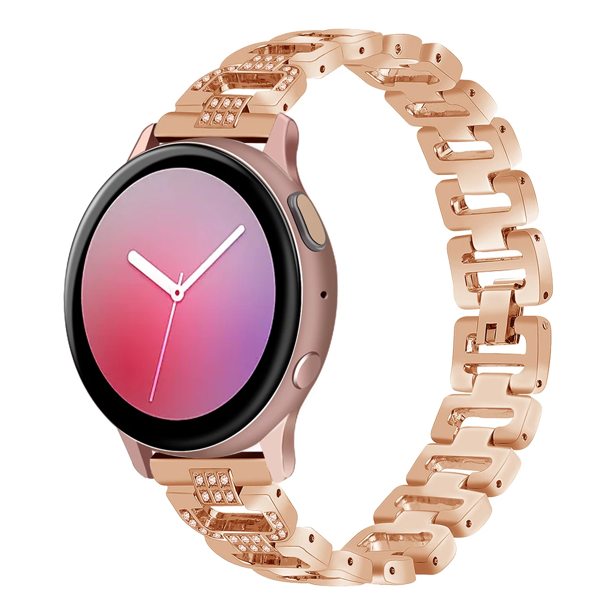 Diamond Watchbands for Samsung Active2 Bling Rhinestone Stainless Steel Metal Wristband Strap for Smart watch
Diamond Watchbands for Samsung Active2 Bling Rhinestone Stainless Steel Metal Wristband Strap for Smart watch