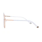 KUAN FASHION Brand Transparent lens with gold temple sunglasses for woman and man