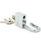 Made Keys New Fashion China Made Square Type Iron Padlock Vane Keys Lock With Chrome Plated