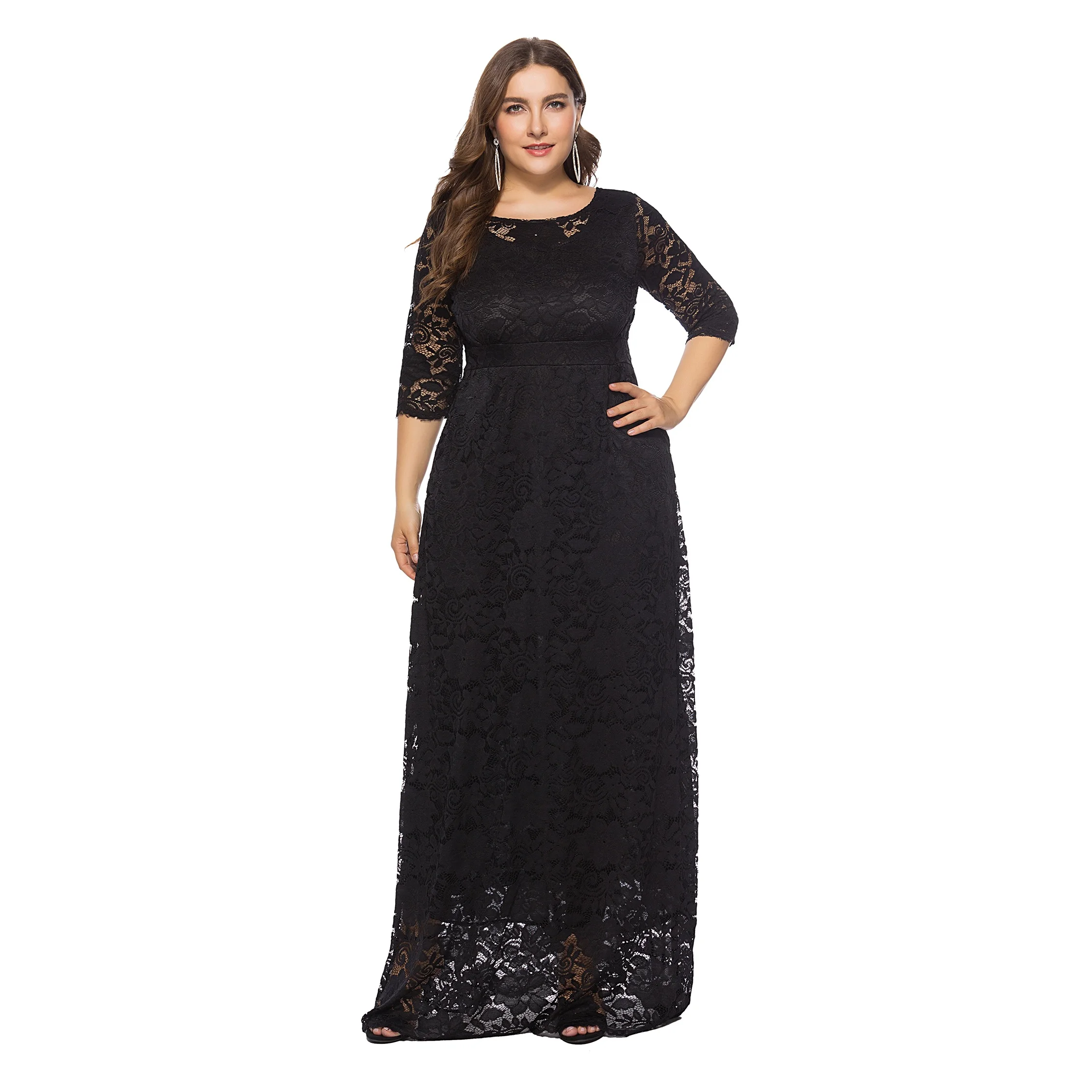 women evening long sleeves tunic 3xl long white black dresses party wedding elegant xxxl formal spring plus size maxi lace dress, Customized color
women evening long sleeves tunic 3xl long white black dresses party wedding elegant xxxl formal spring plus size maxi lace dress, Customized color