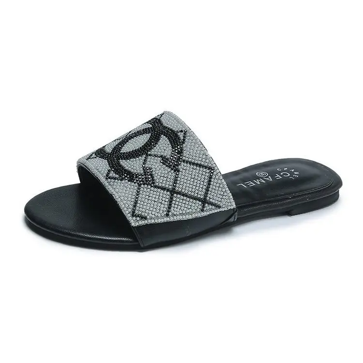 RTS Latest Style Ladies Slippers Rhinestone Plus Size Sandals Luxury Slippers for Women and Gils, 2 colors
RTS Latest Style Ladies Slippers Rhinestone Plus Size Sandals Luxury Slippers for Women and Gils, 2 colors