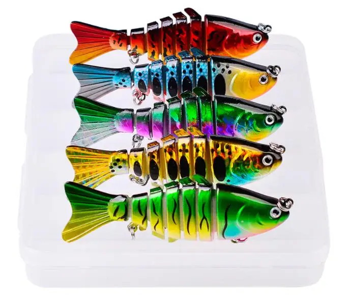 Wholesale 10cm 15.5g artificial bionic Lifelike segmented Fishing Lures kit with storage box, 10 colors
Wholesale 10cm 15.5g artificial bionic Lifelike segmented Fishing Lures kit with storage box, 10 colors