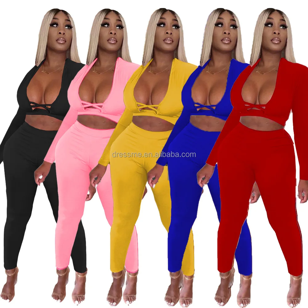 MT289-8078 Wholesale autumn women's solid color sexy cross-cut long-sleeve casual two-piece suit women clothing sets
MT289-8078 Wholesale autumn women's solid color sexy cross-cut long-sleeve casual two-piece suit women clothing sets