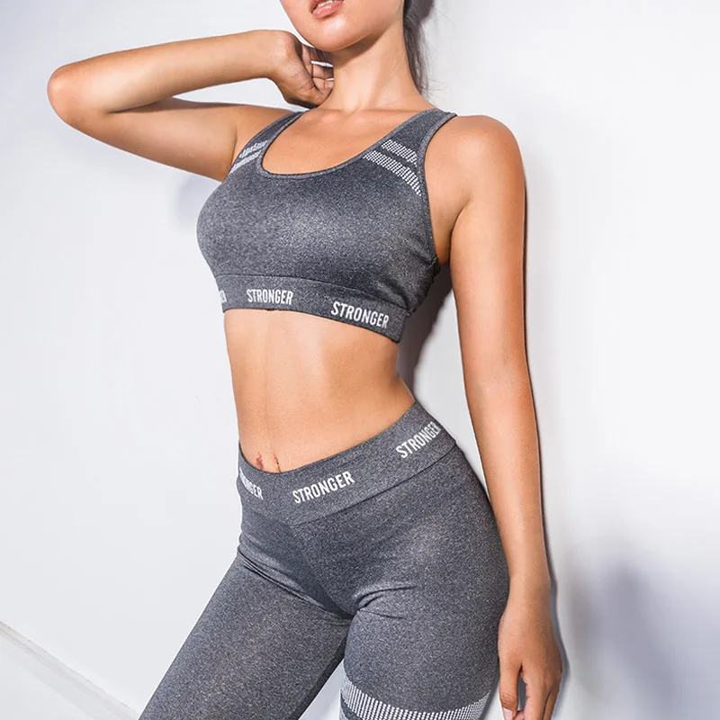 Sports Suit Women Yoga Sets Sexy Stronger Letter Work Out Active Sport, Custom color
Sports Suit Women Yoga Sets Sexy Stronger Letter Work Out Active Sport, Custom color