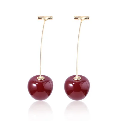 Cute Style Fruit Stud Earrings Fashion Long Ear Drop Earrings Cherry Earrings for Women
Cute Style Fruit Stud Earrings Fashion Long Ear Drop Earrings Cherry Earrings for Women