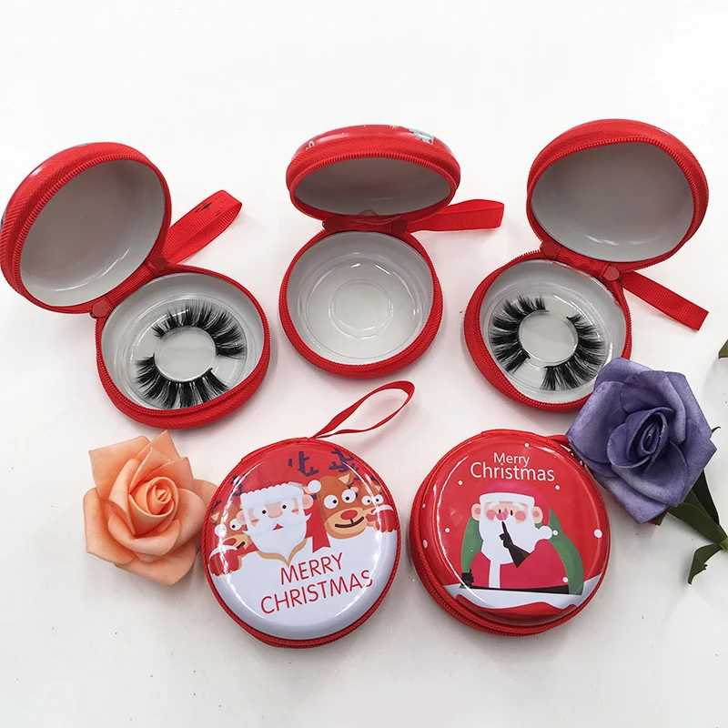 Christmas Lash Box Mink Eyelashes Packaging Empty Red Round Lash Box for 25mm Dramatic Lashes, 5 color available
Christmas Lash Box Mink Eyelashes Packaging Empty Red Round Lash Box for 25mm Dramatic Lashes, 5 color available
