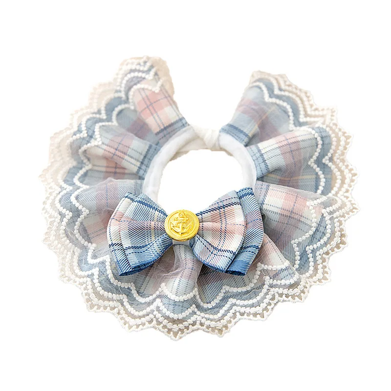 Japanese JK cat collar Pet drool towel Pet collar College plaid necklace Dress up pet supplies
Japanese JK cat collar Pet drool towel Pet collar College plaid necklace Dress up pet supplies