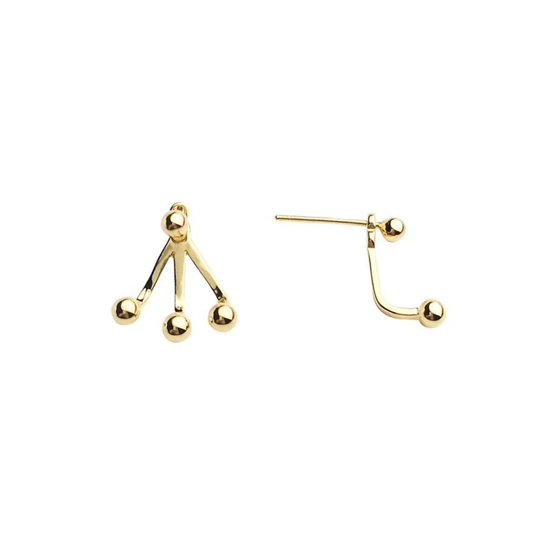 Fashion Small Golden Bean Asymmetric Metal Small Stud Earring Simple Creative Claw-Shaped Multi- Wear Women Jewelry 202105, Gold silver color
Fashion Small Golden Bean Asymmetric Metal Small Stud Earring Simple Creative Claw-Shaped Multi- Wear Women Jewelry 202105, Gold silver color