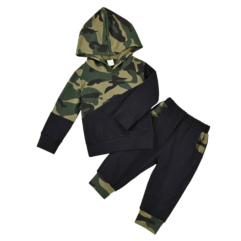 2021Children's camouflage printing suit Newborn Infant Baby Boy Letter Hoodie T Shirt Tops+ Camouflage Pants Outfits Set fashion, Black
2021Children's camouflage printing suit Newborn Infant Baby Boy Letter Hoodie T Shirt Tops+ Camouflage Pants Outfits Set fashion, Black
