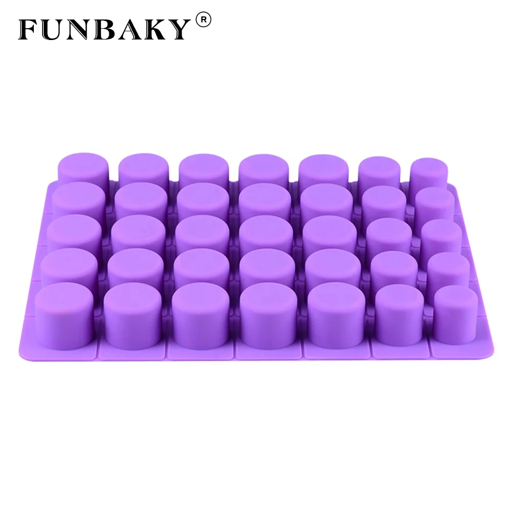 FUNBAKY Food grade candy silicone mold round different size cylinder dessert silicone mold chocolate soft sweets making tools, Customized color
FUNBAKY Food grade candy silicone mold round different size cylinder dessert silicone mold chocolate soft sweets making tools, Customized color