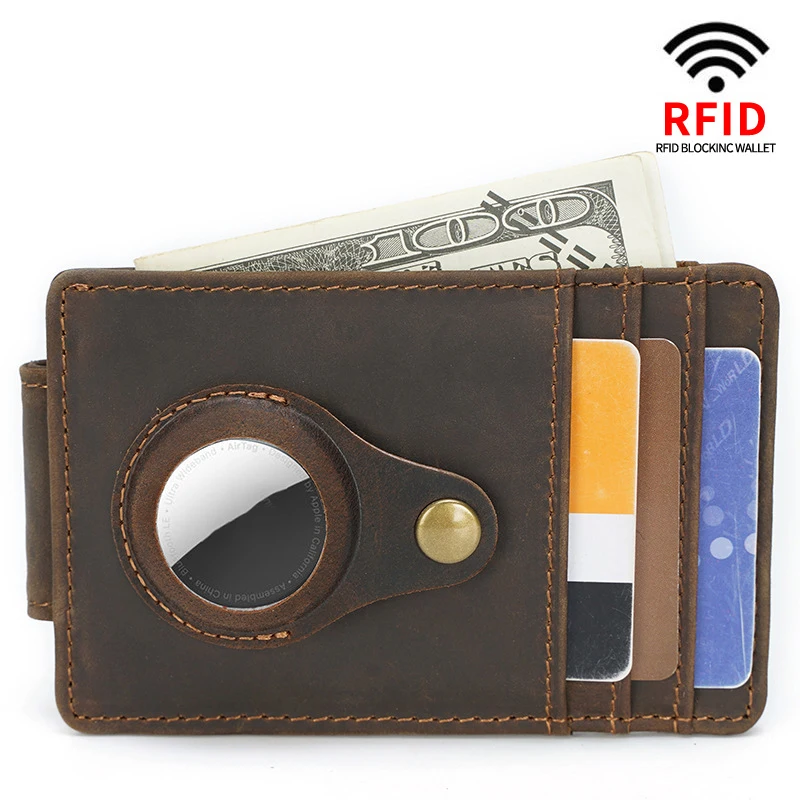 Slim Minimalist RFID Genuine LeatherFront Pocket Wallet with Built-in Case Holder for AirTag, Coffee brown
Slim Minimalist RFID Genuine LeatherFront Pocket Wallet with Built-in Case Holder for AirTag, Coffee brown