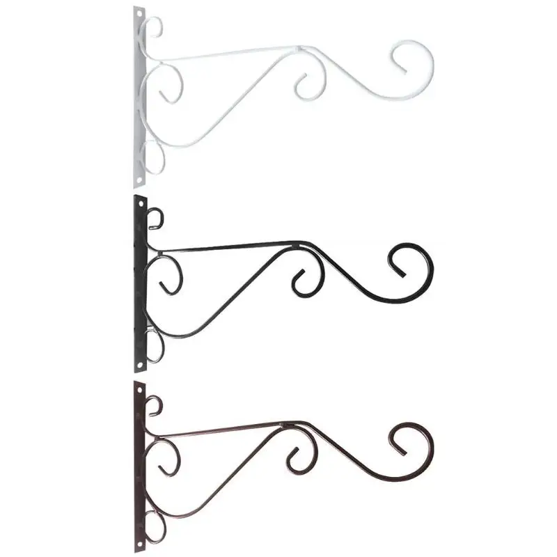 European Style Balcony Flower Pot Wrought Iron Wall-Mounted Hanging Hooks, As photo 
European Style Balcony Flower Pot Wrought Iron Wall-Mounted Hanging Hooks, As photo