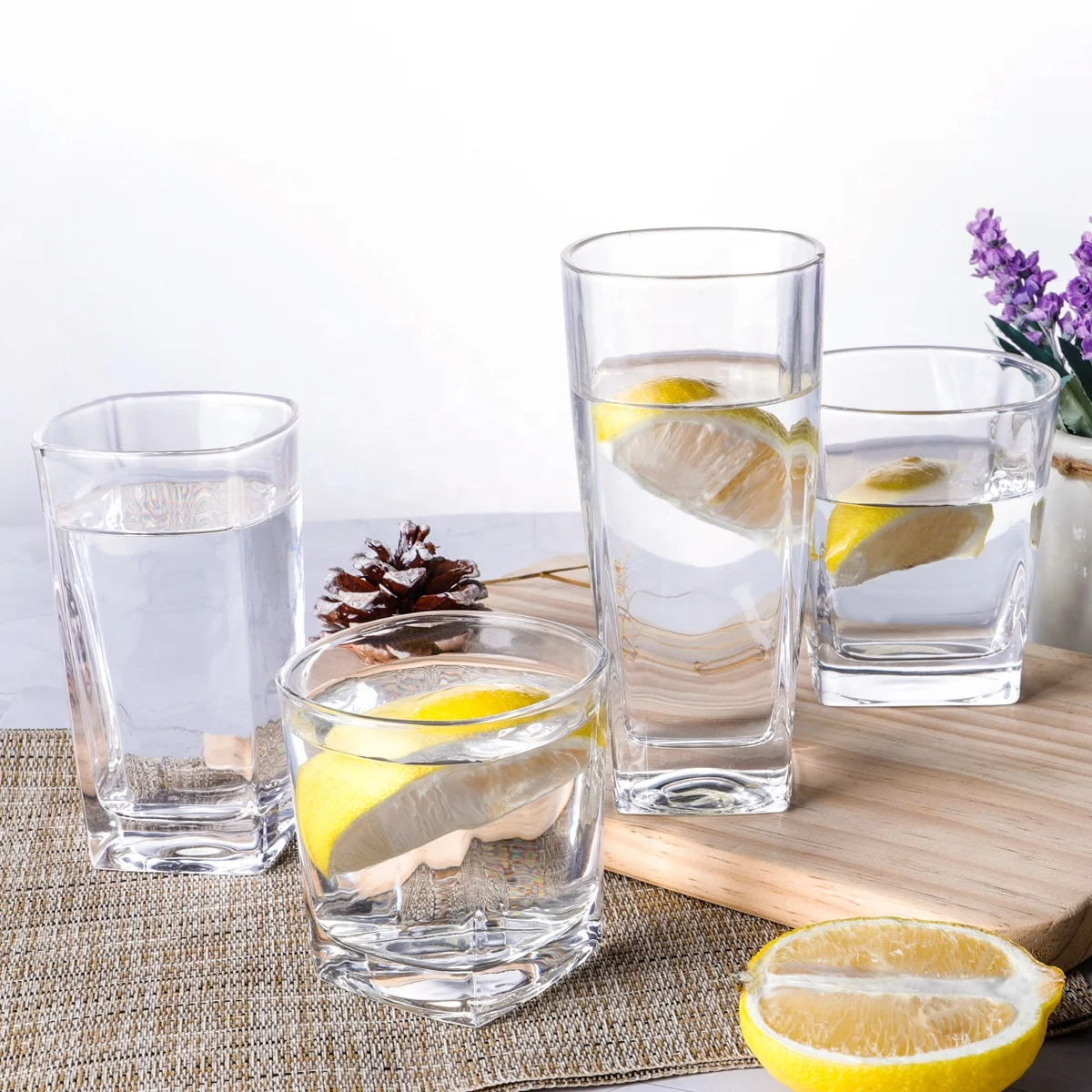 Classical 10oz Octagonal Water Glass Tumblers for Milk Juice Drinking Lead free, Clear
Classical 10oz Octagonal Water Glass Tumblers for Milk Juice Drinking Lead free, Clear