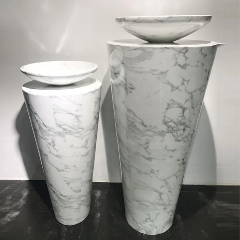 High Quality Columns Creative Fiberglass Flowerpots Large Landscape Decorations Marble Material FRP Pot, Customized color
High Quality Columns Creative Fiberglass Flowerpots Large Landscape Decorations Marble Material FRP Pot, Customized color