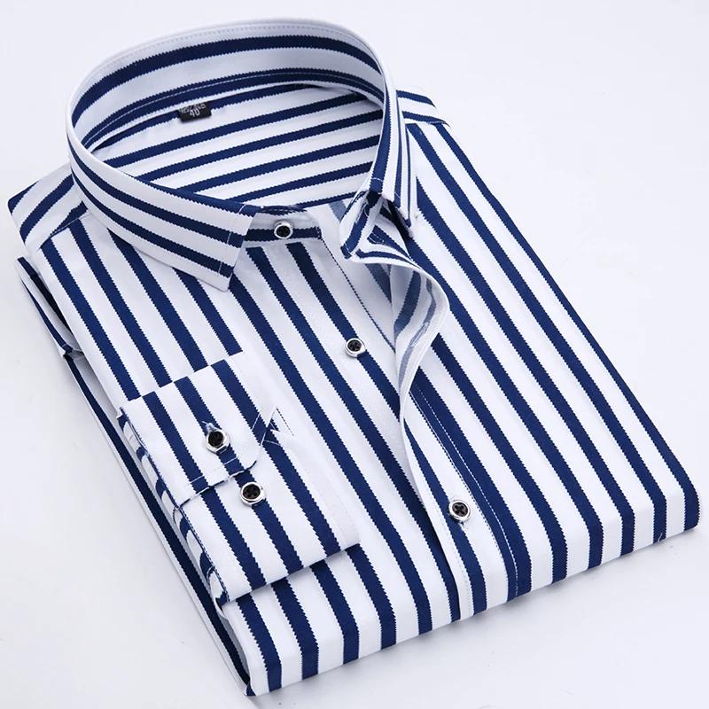 Wholesale Men's plaid Shirts With Printed Stripes And Long Sleeve Dress Shirts For Business and office
Wholesale Men's plaid Shirts With Printed Stripes And Long Sleeve Dress Shirts For Business and office
